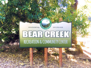 Bear Creek Recreation Sign