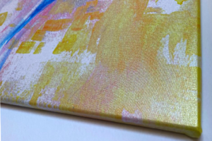 Metallic Canvas Stretched on Bars